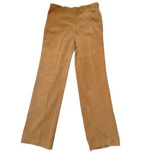 Vintage Men's Corduroy Jeans 32x34 1970's Brown Farah Cowboy Western Bootcut USA - Picture 1 of 8