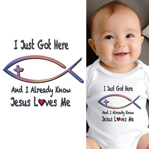 Baby Body - Ich weiß schon, dass Jesus mich liebt christliche Babykleidung für Kleinkinder - Bild 1 von 8
