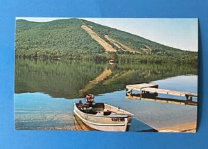 Postcard Mt. Pleasant Mountain And Moose Pond Bridgton, Maine - Picture 1 of 2