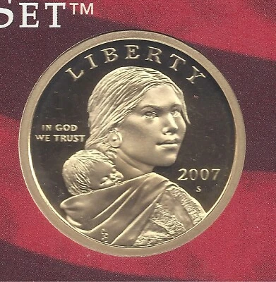 2007 S Native Dollar Gem Proof  Sacagawea - Image 1 of 2