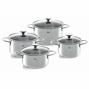 Fissler Topfset Copenhagen 4-tlg. Kochtopfset, Glasdeckel, Edelstahl 18/10 - Bild 1 von 1
