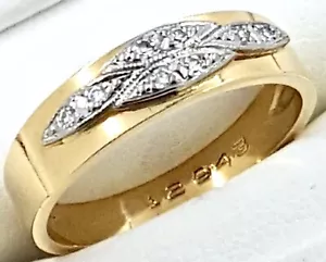 18K Diamond Set Eternity RING, 750 yellow gold - Picture 1 of 10
