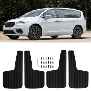 For Chrysler Pacifica Car Rubber Mud Flaps Mudguards Fender Splash Guards Black - Picture 1 of 16