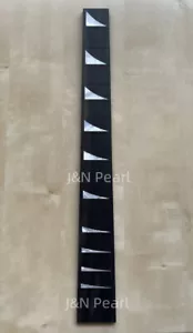 Figured Mother of Pearl Shark Fin Inlaid A Ebony Fingerboard for Jackson Guitars - Picture 1 of 4