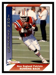 1991 Pacific #318a JOHN STEPHENS ERR STEVENS New England Patriots