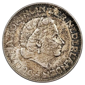 Pays-Bas - 2½ gulden 1963 Juliana argent - KM.185 Schön.69 monnaie néerlandaise - Imagen 1 de 2