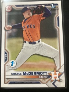 Chayce McDermott 2021 Bowman Draft 1st Edition BD-13 Rookie RC Astros