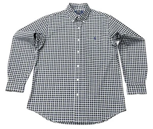 Camisa Polo Ralph Lauren Para Hombre Calce Clásico Azul Marino/Verde Multi Talla XL 17.5 - Imagen 1 de 12