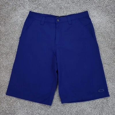Pantalones Cortos de Golf Oakley Para Hombre 32 Azul Take Pro Elastizados Rendimiento 12" Foto 1 de 4