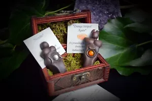 Gehörnter Gott Dreifach Mondgöttin Talisman Skulptur Truhe Geschenk Heidnisch Wicca Hexe - Bild 1 von 6