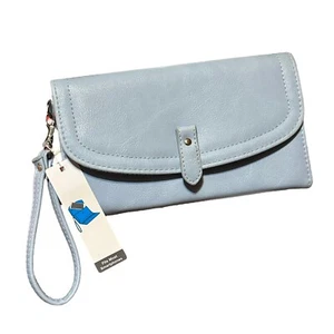 Bolso de muñeca bolso sin asas bolso inteligente bolsillo azul claro - Imagen 1 de 11