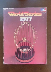 Programma gioco ufficiale MLB Baseball World Series 1977 Yankees Dodgers - Foto 1 di 2