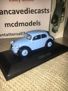 IXO Altaya 1:43 1938 Mercedes Benz 170H 2D berlina motore posteriore blu come nuova con custodia - Foto 1 di 5