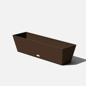 Veradek Window Box 9" x 36" Plastic Rectangular Espresso - Picture 1 of 12