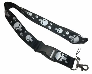 The Punisher Repeat Skull Logo Breakaway Lanyard Keychain - Bild 1 von 1