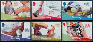 Guernsey 2010 MNH Sports Stamps Commonwealth Games Delhi Tennis Cycling 6v Set - Picture 1 of 1