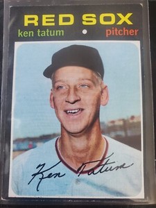 1971 Topps Baseball #601 Ken Tatum - Boston Red Sox