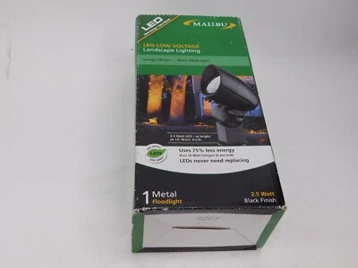 NUEVO Lámpara de Inundación Malibu 12V AC Metal Fundido, Negra 2W LED 6W Consumida Foto 1 de 4