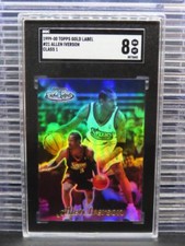 1999-00 Topps Gold Label Allen Iverson Class 1 #21 SGC 8 76ers