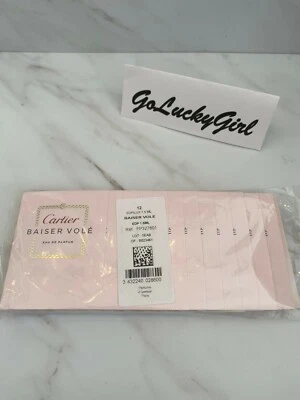 CARTIER BAISER VOLE Eau De Parfum SELLADO paquete de 12 muestras x 1,5 ml  Foto 1 de 4