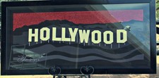 Neil Loeb "Hollywood Sign" 3 Dimensional Paper Sculpture, Framed