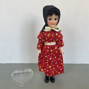 Vintage Amish Knickerbocker Doll Girl Figurine Standard Doll Co w/Stand & Box - Picture 1 of 3