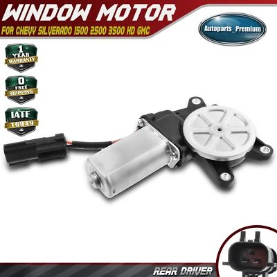 Motor de ventana para Chevy Silverado 1500 2500 3500 HD GMC Sierra Cadillac trasero izquierdo Foto 1 de 4
