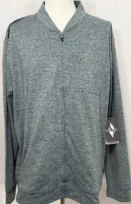 NUEVA Chaqueta Skechers Para Hombres 3XL Sudadera con Capucha Cremallera Completa Tejida Sudor Cuello Simulado Verde Foto 1 de 4