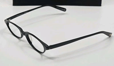 Armações de óculos Oliver Peoples Mia CBK preto oval 47 18 140 Japão SOMENTE ARMAÇÕES  - Imagem 1 de 4