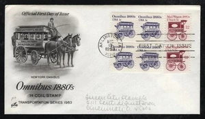 #1897 1c Omnibus, Art Craft FDC **ANY 5=FREE SHIPPING** - Picture 1 of 1