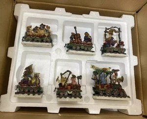 The Boyds Bear Weihnachtszug 6 Wagen BoydsXpress Eisenbahn Set Danbury neuwertig mit Box - Bild 1 von 1