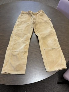 Carhartt Pants Mens 34 x 30 Brown B01-M Loose Fit Utility Carpenter Jeans Work - Picture 1 of 21