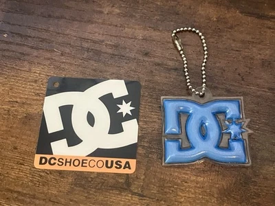 VTG 90’s DC Shoes Logo Keychains Skate Skateboarding Blue - Image 1 of 4