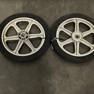 Craftsman Walk Behind Mower Rear Wheels Set of 2 P/N 181624 583103101 - Picture 1 of 2