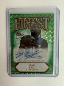 2024-25 Topps Finest Naz Reid Auto Green 62/75 Timberwolves - Picture 1 of 1