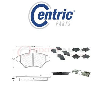 Centric Posi Quiet Ceramic Brake Pads w Shims for 1993-1997 Ford Thunderbird ev Foto 1 de 4