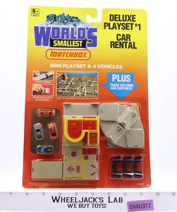 Deluxe Playset #1 Car Rental Matchbox World's Smallest 1990 NEW SEALED - Picture 1 of 2