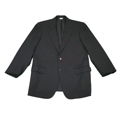 Brioni Nomentano Mens Blazer US 52R Black Textured Wool Sport Coat Surgeon Cuff - Image 1 of 4