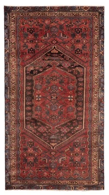 3英尺8英寸x6英尺9英寸传统复古手工编织东方地毯羊毛小地毯 — 第 1/4 张图片