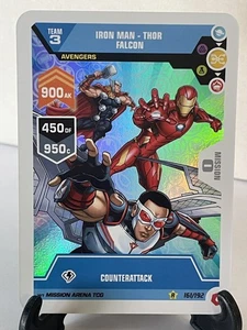 Iron Man, Thor, Falcon 2022 Marvel Mission Arena 161/192 - Picture 1 of 1