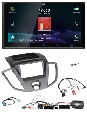JVC USB Bluetooth 2DIN DAB Lenkrad Autoradio für Ford Transit V363 14-19 o. Disp - Bild 1 von 4