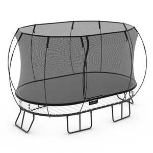 Springfree Trampoline Kids Outdoor Large Oval 8 x 13' Trampoline with Enclosure - Picture 1 of 8