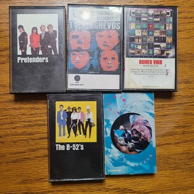 Talking Heads Pretenders Romeo Void The B-52s 1980s Cassette Lot 5 New Wave Foto 1 de 4