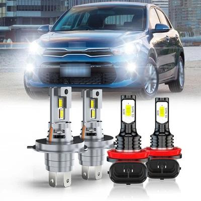 Kit combinado de luces antiniebla luces LED altas bajas Fit Kia Rio 2012-2017 Foto 1 de 4