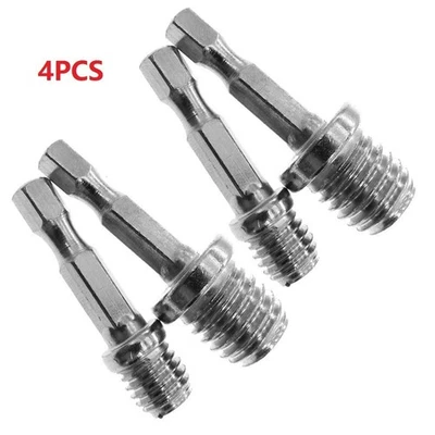 Threaded Connect Rod Adapter Set M14M10 to 6mm for Electric Drills Pack of 4 - Image 1 of 4
