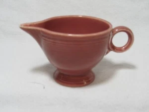 Vintage Fiestaware Fiesta Original Pink Rose Creamer Cup hLc USA - Picture 1 of 6