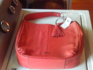 Bolso Hobo Grande Coach Avery Cuero Guijarro (Sienna) F23309 (Nuevo Con Etiqueta) - Imagen 1 de 9