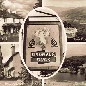 Ambleside Drunken Duck Westmorland Multiview - Vintage Real Photo PC R33 - Picture 1 of 3