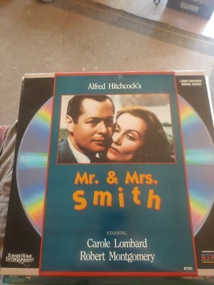 Mr And Mrs Smith Laserdisc Black And White Carole Lombard Robert Montgomery VG Foto 1 de 3