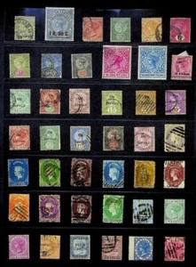 CEYLON: Queen Victoria Examples - Ex-Old Time Collection - Album Page (66924) - Picture 1 of 1